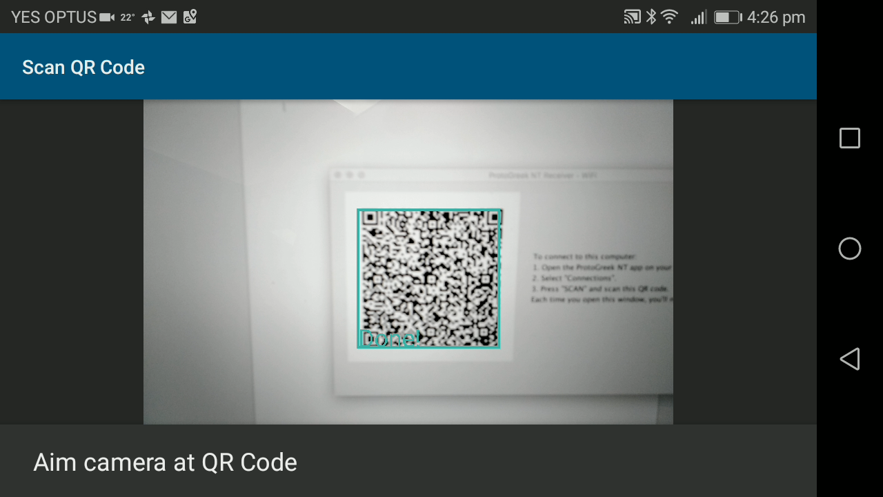 Scanned QR