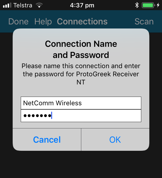 iOS password